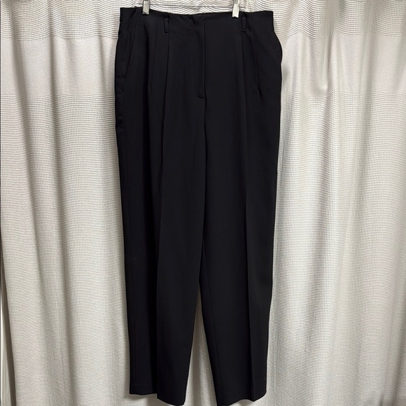 Talbots Vintage wool pants Italian wool SZ 14 high waisted trouser wide leg work - Picture 1 of 7